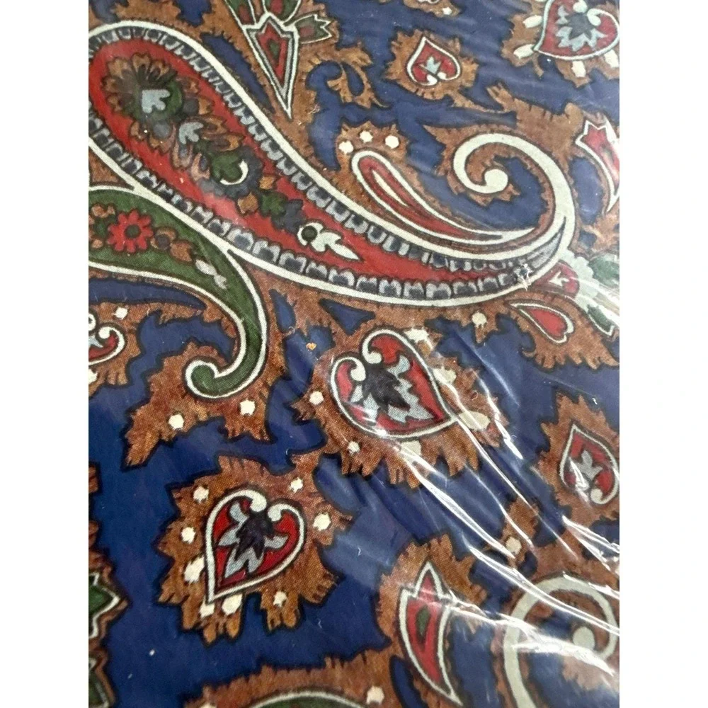 Buzza Gift‎ Wrap Paper Blue Boho All Occasion 2 Sheet Set NIP Retro Junk Journal